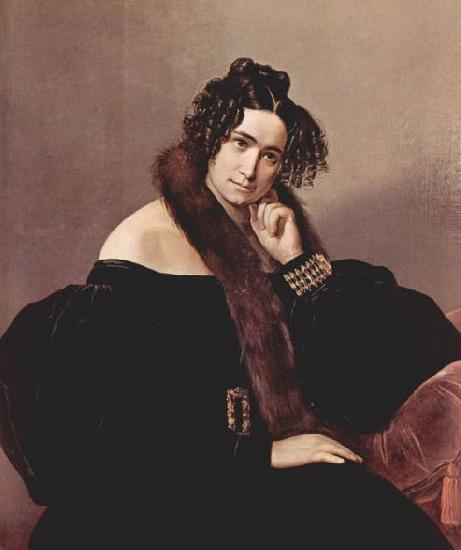 Francesco Hayez Portrat der Felicina Caglio Perego di Cremnago oil painting image